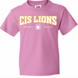 Pink Cis Lions T Shirt White Print